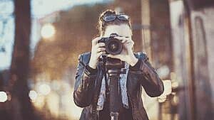 commercial photographer taking a photo